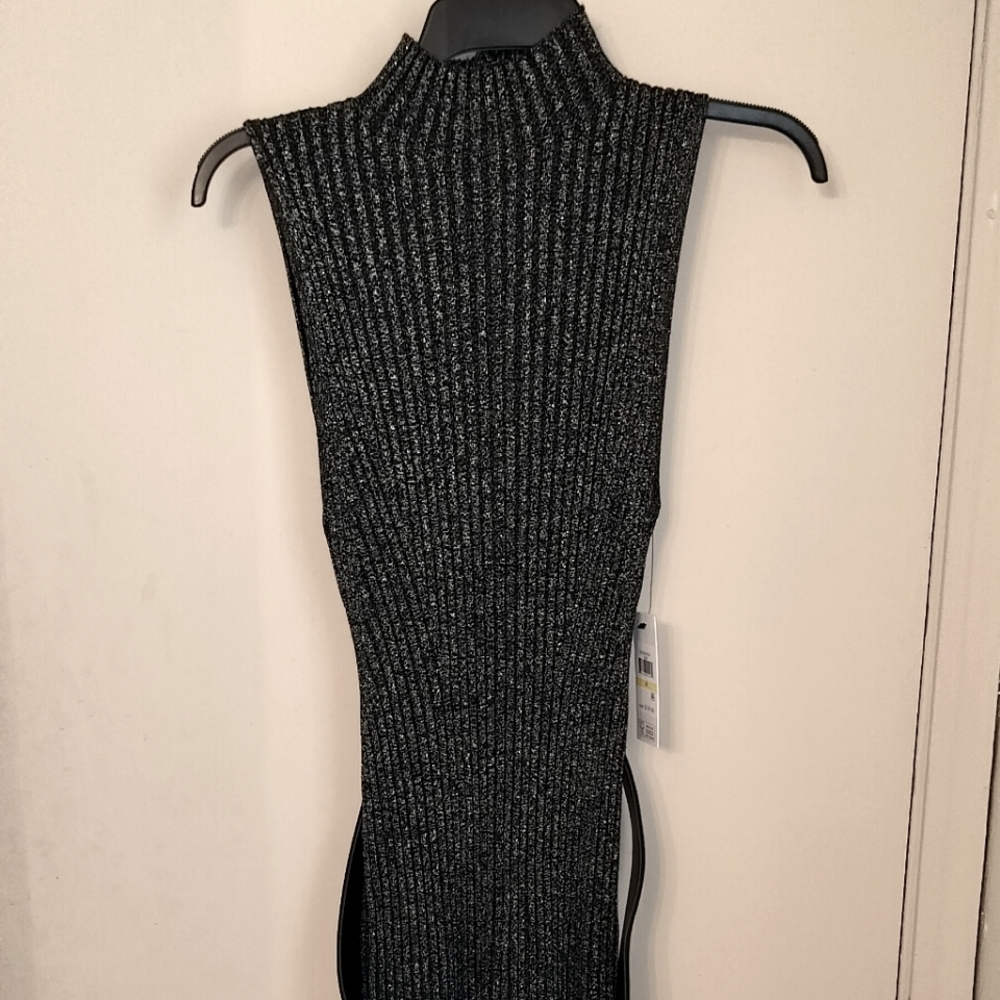 DKNY Metallic Midi Dress